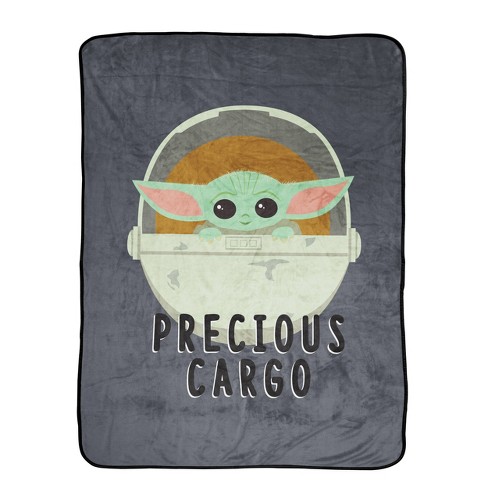 Star Wars Baby Yoda Mandalorian Child Throw Kids Snuggie Blanket Sleeves NWT !!! 
