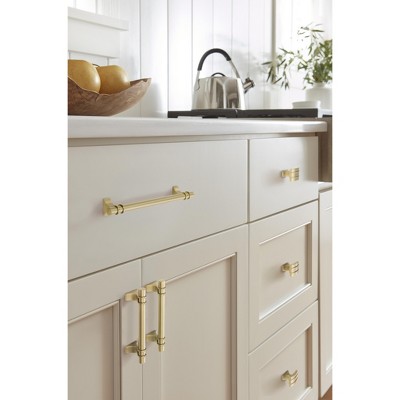 Champagne Bronze Modern Industrial Bar Cabinet Pull