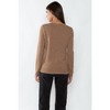 JENNIE LIU 100% Pure Cashmere Extra-ply Cozy Long Sleeve Crew Neck Sweater - 2 of 2