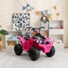 Infans 12V Battery Powered Kids Ride On ATV Electric 4-Wheeler Quad Car w/ MP3 & Light - 3 of 4