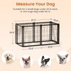 Lyngins Metal Dog Crate with Safe Top Cover, Flexible Door Placement, Dog Kennel for Small Medium Dogs, Puppy Dog Playpen with Top, Indoor Pet Cage - 4 of 4