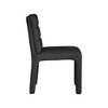 Meridian Furniture,Kai Black Boucle Fabric Dining Chair, Set of 2 - 3 of 4