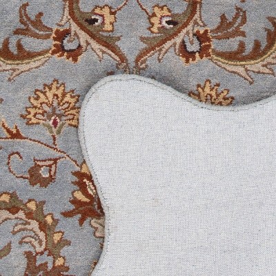 Heritage Blue and Beige Hand-Tufted Wool Runner Rug