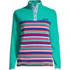 Lands' End Women's Heritage Fleece Snap Neck Pullover - 3 of 4