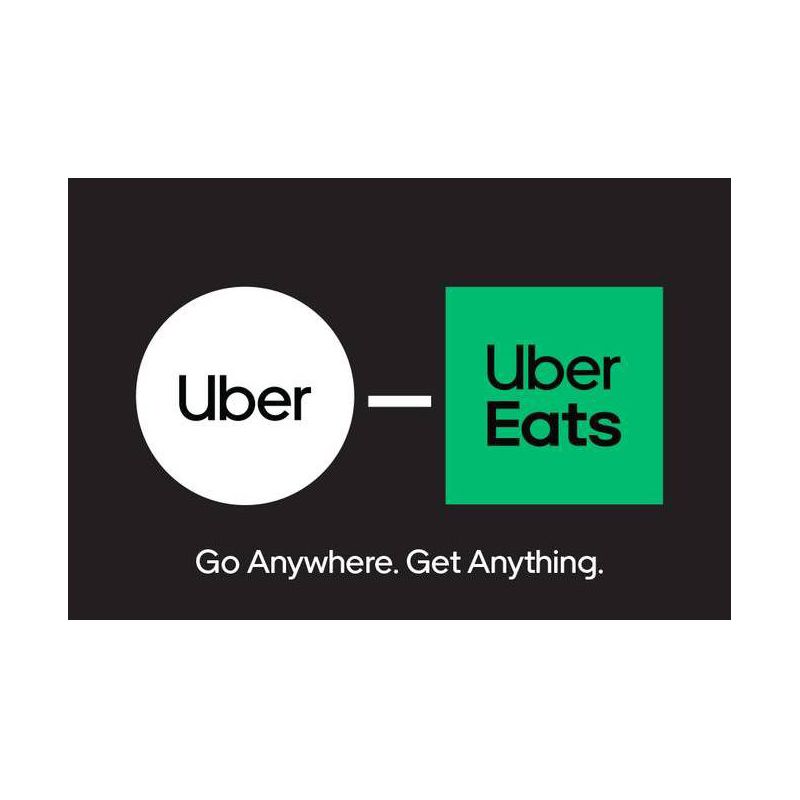 Uber and Uber Eats Gift Card (Email Delivery), 1 of 2