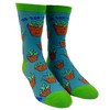 Crazy Dog T-Shirts Women's You Don't Succ Socks Funny Succulent House Plant Graphic Novelty Footwear - 2 of 4