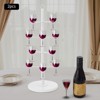 YIYIBYUS 2Pcs Wine Glass Display Stand, Champagne Tower, 4 Tier Cocktail Tree Stand - 2 of 4