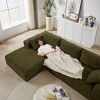 ChicFurnit L-Shaped Modular Sectional Sofa Couch Left / Right Chaise Chenille Upholstered 6 Pillows Sofa Couches for Living Room - 4 of 4
