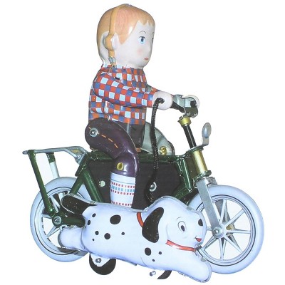 Heaven Sent Innovation Inc. Vintage Style 5" Tin Boy On Bicycle