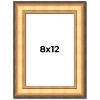 PosterPalooza | Photo Size Traditional Gold Picture Frame - UV Acrylic, Foam Board Backing, Hanging Hardware - 2 of 4