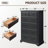 Vintage 6 Drawers Dresser, 48" Tall Wood Rustic Chset of Drawers for Bedroom, Living Room,Hallway - 3 of 4