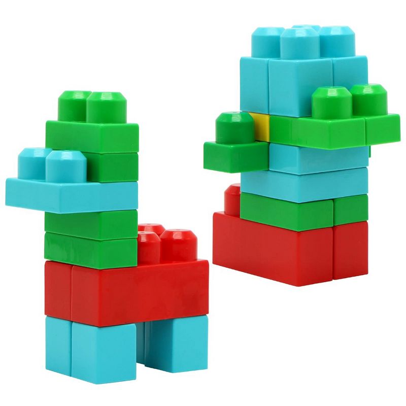 Syncfun 100 Pcs Kids Building Blocks Bricks STEM Game Set, Classic Basic Big Large Education Toy for Boys Girls 3+ Years Christmas Birthday Gift, 3 of 8