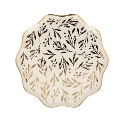 Meri Meri Gold Leaf Side Plates (Pack of 8)