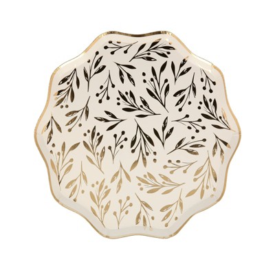 Meri Meri Gold Leaf Side Plates (Pack of 8)