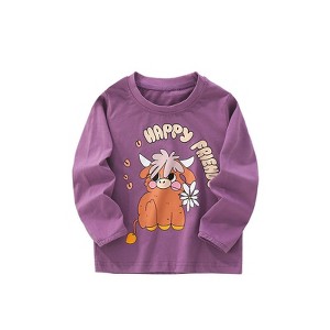 MyKids-USA Autumn and Spring Arrival Animals Cartoon Pattern Long Sleeves Top for Stylish Boys - 1 of 4