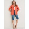 VENUS Womens Linen Drawstring Blazer - 2 of 4