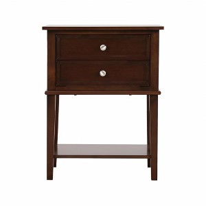 Gulches Nightstand with Roller Drawer Glides, Laminated Finish Options & EZ Assembly, High-Quality Wood Construction - 1 of 4
