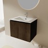 ChicFurnit Bathroom Storage Cabinets Bathroom Floor Storage Cabinet Functional Bathroom Cabinet with Drawer for Bathroom, Brown, 24"*18.3"*19.56" - 4 of 4