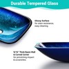 Aquaterior Tempered Glass Sink Transitional Style Basin Waterfall Faucet Kit - 3 of 4