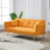 JUJABU 70" Futon Convertible Double Sofa Bed with Folding Armrests for Living Rooms and Small Spaces - 4 of 4