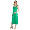 24seven Comfort Apparel Maternity Scoop Neck Maxi Dress - 2 of 4