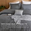 5-Piece Comforter Set with Cotton Waffle Throw Blanket - 3 of 4