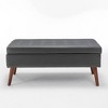 Racxily Storage Bench for Bedroom & Entryway, Multi-Functional Ottoman with Storage - 2 of 4
