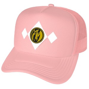 Power Rangers Pink Chest Medallion Foam Trucker Cap PinkÊ - 1 of 4