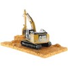 CAT Caterpillar 320F Weathered Tracked Excavator with Operator "Weathered Series" 1/50 Diecast Model by Diecast Masters - 3 of 4