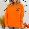Simply Sage Market Women's Graphic Sweatshirt Embroidered Lady Jack- O - Lantern - 2 of 4