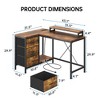 43" L Shaped Gaming Desk, Computer Desk with Power Outlets & Led Lights, Corner Desk with Monitor Stand - 4 of 4