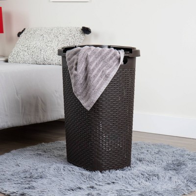 Mind Reader Wicker Look Hamper - Thumbnail 5