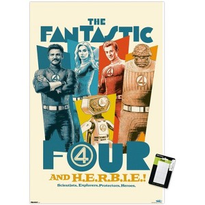 Trends International Marvel Fantastic Four: First Steps (2025) - F4 And H.E.R.B.I.E. Unframed Wall Poster Prints - 1 of 4