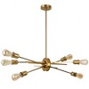 Dainolite Nebraska 6 - Light Pendant in  Aged Brass - 2 of 4