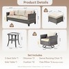 XIZZI Modular Outdoor Swivel Sectional Sofa Set, UV-Resistant Modular Lounge Set w/ Swivel Chairs, Side Table & Optional 3-Seat Sofa, Ottoman, Firepit - 2 of 4