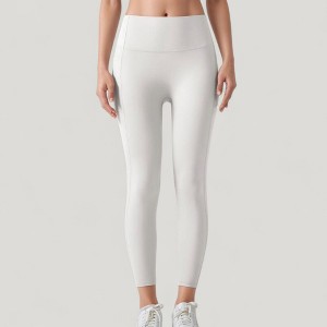 Anna-Kaci Active Women's High Waist Leggings with Side Pockets and Seamless Fitted Design for Active and Casual Wear - 1 of 4