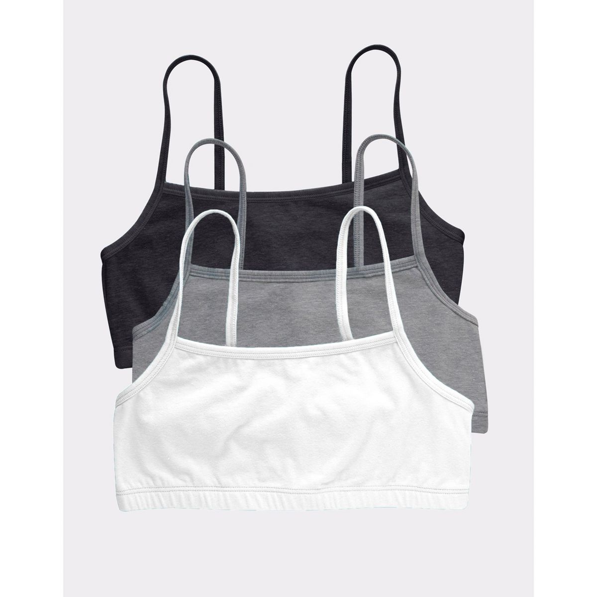 Hanes Women's String Crop Bralette, 3-Pack - thumbnail 6