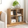 Infans Kids Toy Storage Organizer 4-Cube Wooden Display Bookcase w/Anti-toppling Device - 4 of 4