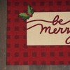 Nourison Holiday Be Merry Checkered 2' x 3' Red Indoor Christmas Mat - 3 of 4