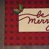 Nourison Holiday Be Merry Checkered 2' x 3' Red Indoor Christmas Mat - image 3 of 4