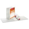 Cardinal Treated ClearVue Locking Slant-D Ring Binder, 3 Rings, 4" Capacity, 11 x 8.5, White - 2 of 3