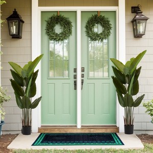 Gulches Artificial green plant ,indoor and outdoor decoration living room decoration toilet decoration door decoration 2pcs/set - 1 of 4