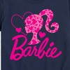 Boys' - Barbie - Pink Heart Logo Short Sleeve Graphic T-Shirt - 2 of 4