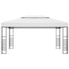 vidaXL Garden Gazebo White Powder-coated steel 13.1 x 9.8 feet Durable - 2 of 4