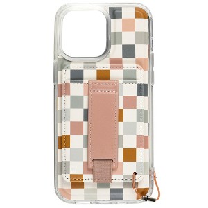 Walli Cases Coastal Check Magnetic Case with Wallet and Finger Strap - 1 of 2