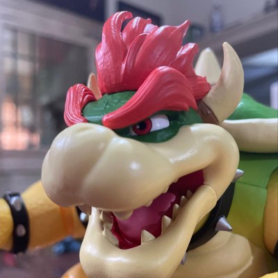 Super Mario Movie Bowser Action Figure avec effet de respiration de feu 18cm