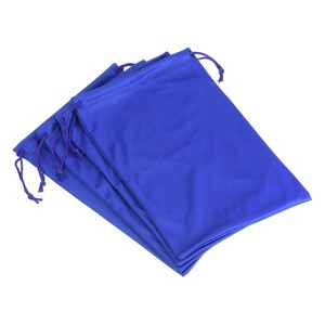 Unique Bargains Microfiber Soft Drawstring Ski Goggle Bags 7.1" x 10.6" 4 Pcs - 1 of 4