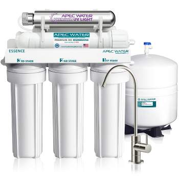 APEC Water Systems Undersink Reverse Osmosis Water Filtration System - ROES-UV75-SS