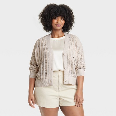 Women's Openwork Cardigan - A New Day™