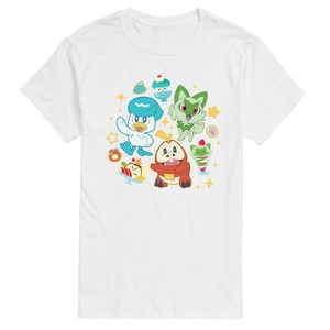 Men's - Pokémon - Sprig Fuec Quax Cafe Short Sleeve Graphic T-Shirt - 1 of 4